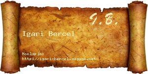 Igari Bercel névjegykártya